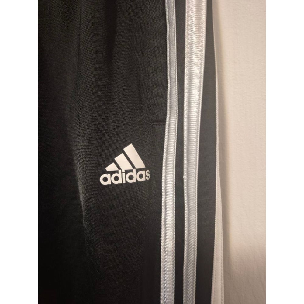 Girls Adidas Black & White Striped Sweatpants S - Picture 3 of 5